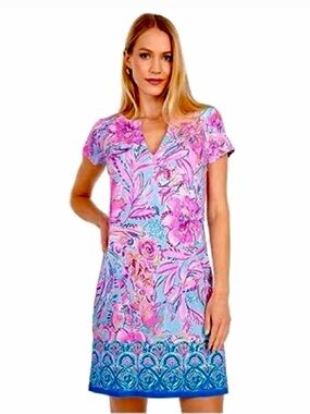 Lilly Pulitzer Sophieletta
Isla De Coco Floral V-Neck Dress Size Small